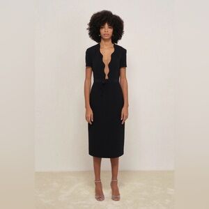 Filiarmi black Lily mesh center dress
